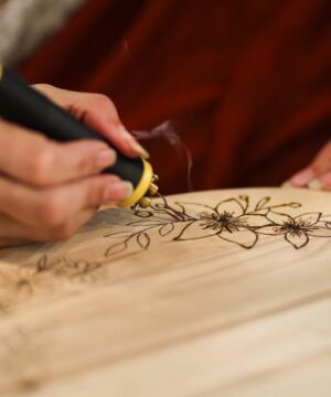 workshops houtbranden op de creabeurs in Gorinchem door workshops houtbranden