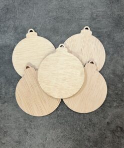 Houten kerstballen