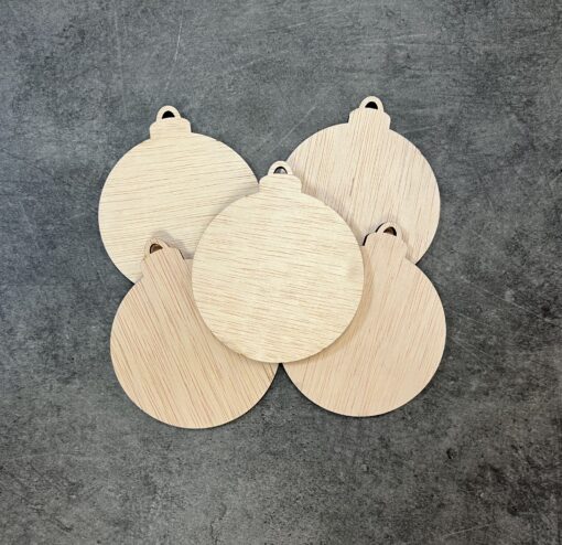 Houten kerstballen