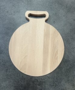 Houten borrelplank rond met handgreep