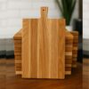 Beuken houten borrelplank, klein formaat, om zelf te graveren door Workshops houtbranden