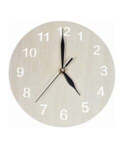 houten klok door workshops houtbranden